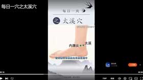 每日一穴之太溪穴